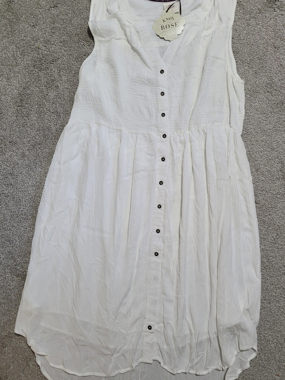 White Summer Dress Size 2X